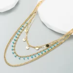 Collar Azucena con Baño de Oro - Miguela Jewelry