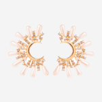 Aretes Gazania con baño de oro | Miguela Jewerly